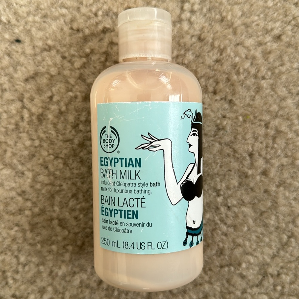 RARE HTF The Body Shop Egyptian Bath Milk